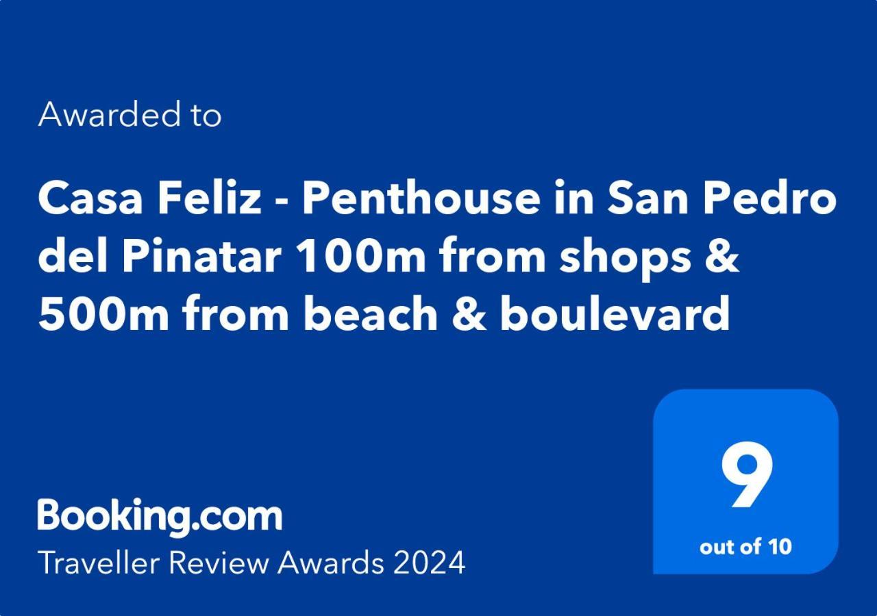 Casa Feliz - Penthouse In San Pedro Del Pinatar 100M From Shops & 500M From Beach & Boulevard Kültér fotó